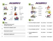 English Worksheet: JOBS - present simple