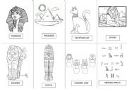 English Worksheet: Egypt Vocabulary for painting