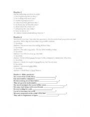 English Worksheet: Prepositions at the end of the questions