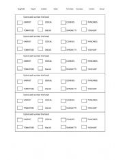 English Worksheet: Do you like...? Song