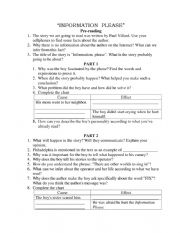 English Worksheet: 