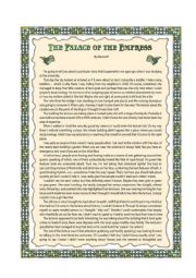 English Worksheet: The Palace of the Empress