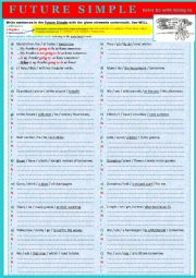 English Worksheet: The future simple with going to - extra exercises