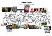 English Worksheet: What do these children do after school?