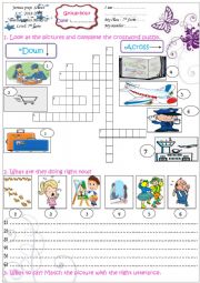 English Worksheet: Remedial work 7th form