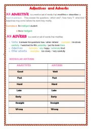 English Worksheet: Adjectives And Adverbs