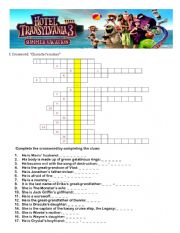 English Worksheet: HOTEL TRANSYLVANIA 3: SUMMER VACATION (Film worksheet)