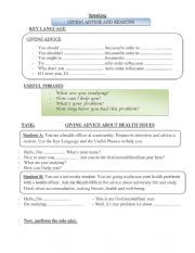 English Worksheet: Speaking