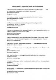 English Worksheet:  Stative Passive