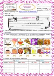 English Worksheet: time for lunch 