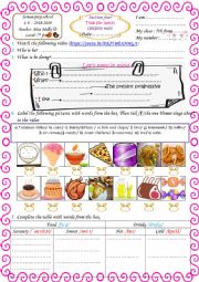English Worksheet: time for lunch 
