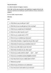 English Worksheet: Icebreaker