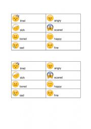 Speaking activity (practicing different feelings)