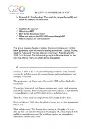 English Worksheet: G20