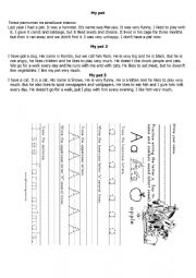 English Worksheet: letters