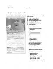 English Worksheet: UNIT 5 NEWHEADWAY BEGINNERS