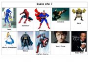 Game: Guess who - superheroes