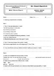 English Worksheet: consolidation activities