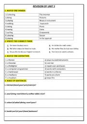 English Worksheet: grammar tests