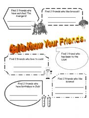 get to know your friend