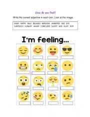 English Worksheet: How do you feel?