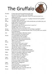 English Worksheet: The Gruffalo - Play