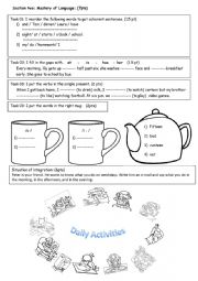 English Worksheet: peter (test)