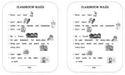 English Worksheet: Primary and Secondary Education- Classroom rules