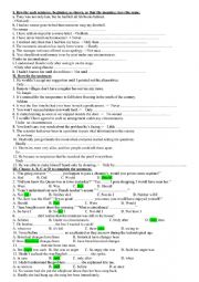 INVERSION Multiple choice exercises