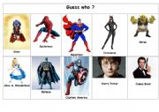 Game: guess who superheroes 