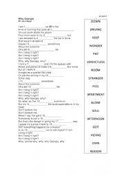 English Worksheet: Song: Why Georgia, by John Mayer