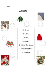 English Worksheet: Winter vocabulary