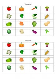 English Worksheet: Vegetables