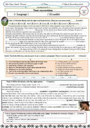 English Worksheet:  test for upper intermediate pupils 