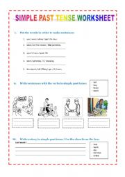 English Worksheet: SIMPLE PAST TENSE