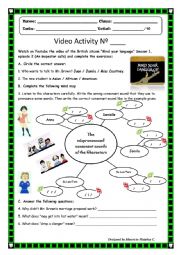 Mind your language (sitcom) Video Activity N 2