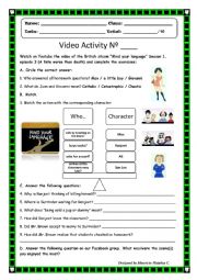 Mind your language (sitcom) Video Activity N 3