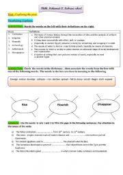 English Worksheet: Civilizations vocabulary