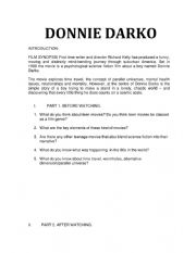 English Worksheet: Donnie Darko 