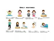 English Worksheet: Daily routine