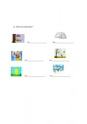 English Worksheet: weather 