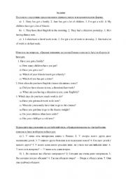English Worksheet: Have got, Has, Some, Any 