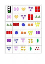 English Worksheet: Shape domino