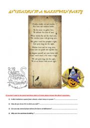 English Worksheet: Halloween 2018 - Exercises for very advanced students or adults.