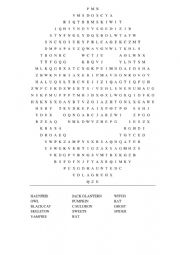 halloween wordsearch