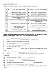 English Worksheet: Present Perfect