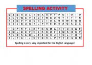 English Worksheet: SpellingActivity