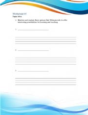 English Worksheet: Wikis 