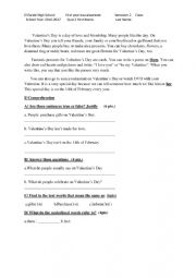 English Worksheet: quiz