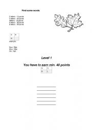 English Worksheet: Word Finder